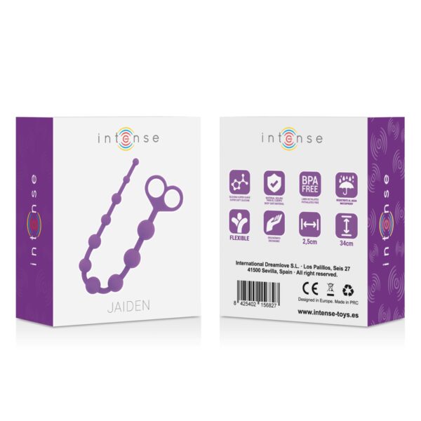 PERLES ANALES VIOLETTES EN SILICONE - INTENSE Chapelets & perles anal 26 € sur AnVy.fr, le loveshop engagé