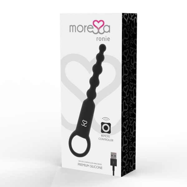 PERLES ANAL NOIRES TÉLÉCOMMANDÉES RONIE - MORESSA Plaisir anal 40 € sur AnVy.fr, le loveshop engagé