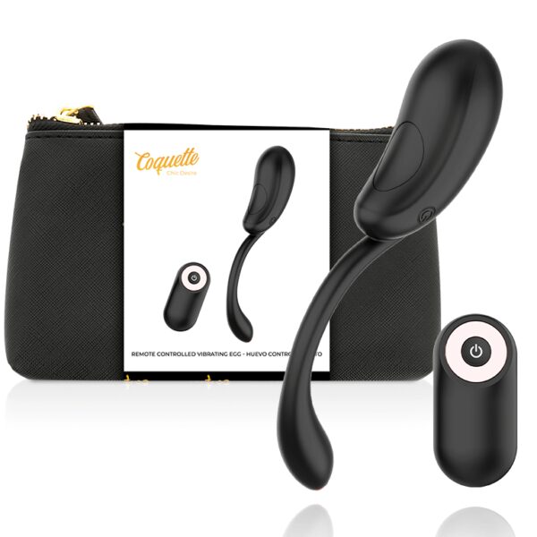 OEUF COQUIN NOIR EN SILICONE - COQUETTE Oeufs vibrants 55 € sur AnVy.fr, le loveshop engagé