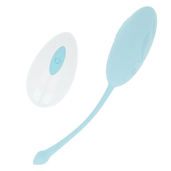 OEUF VIBRANT EN SILICONE BLEU RECHARGEABLE Oeufs vibrants 43 € sur AnVy.fr, le loveshop engagé