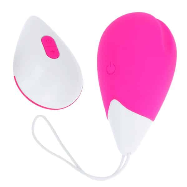 OEUF INTIME VIBRANT ROSE ET BLANC RECHARGEABLE Oeufs vibrants 35 € sur AnVy.fr, le loveshop engagé