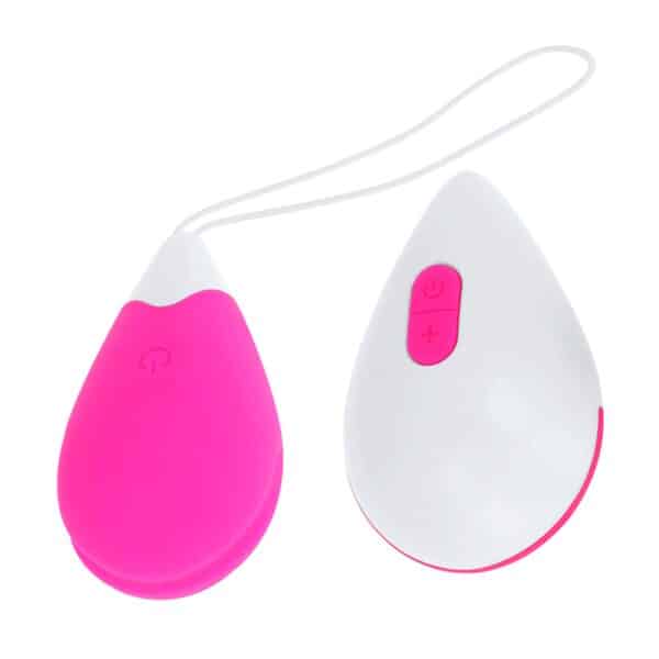 OEUF INTIME VIBRANT ROSE ET BLANC RECHARGEABLE Oeufs vibrants 35 € sur AnVy.fr, le loveshop engagé