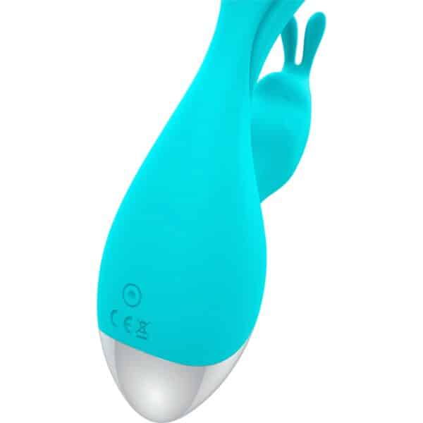 VIBRO RABBIT RECHARGEABLE BLEU MIKI - HAPPY LOKY Sextoys Rabbit 55 € sur AnVy.fr, le loveshop engagé