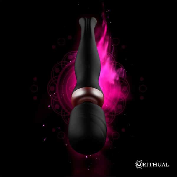 SEXTOY WAND SANS FIL NOIR AKASHA - RITHUAL Stimulateurs clitoridiens 72 € sur AnVy.fr, le loveshop engagé