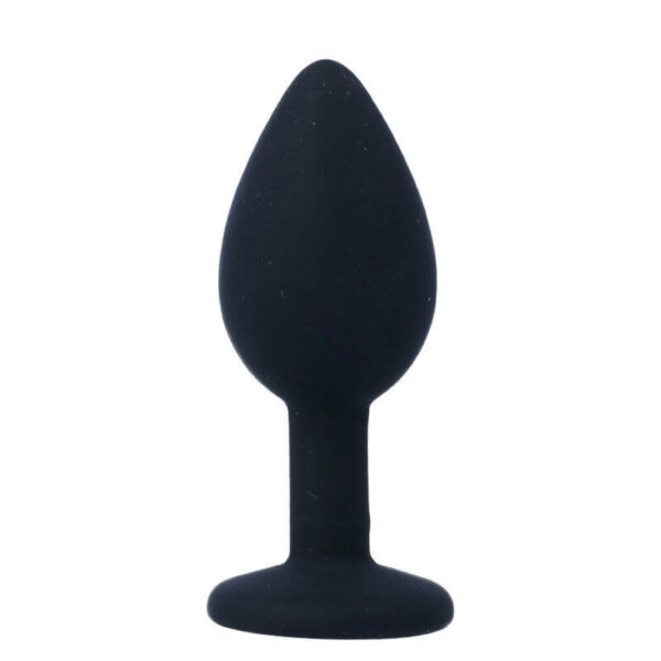 PLUG ANAL NOIR EN SILICONE TAILLE S AVEC CRISTAL Plugs anal classiques 26 € sur AnVy.fr, le loveshop engagé