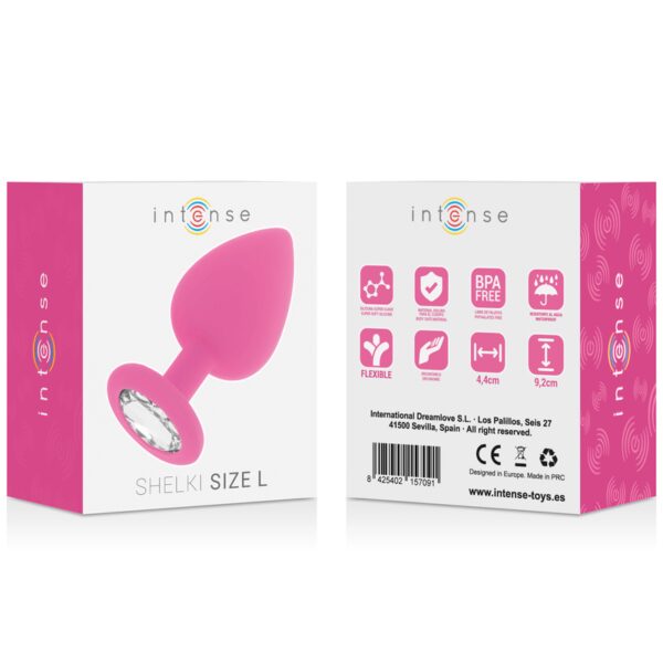 PLUG ANAL LARGE EN SILICONE ROSE - INTENSE Plugs anal classiques 32 € sur AnVy.fr, le loveshop engagé