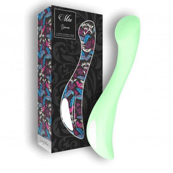 VIBROMASSEUR RECHARGEABLE ET ÉTANCHE VERT DEVON - MIA Vibromasseurs 50 € sur AnVy.fr, le loveshop engagé