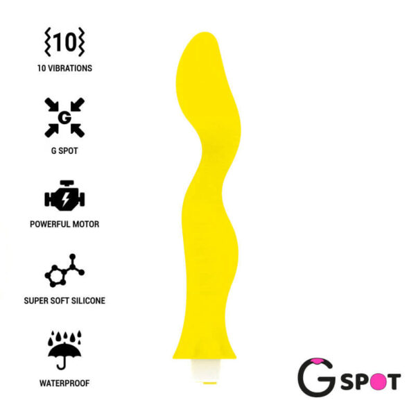 VIBRATEUR POINT G JAUNE RECHARGEABLE - GSPOT Vibromasseurs 35 € sur AnVy.fr, le loveshop engagé