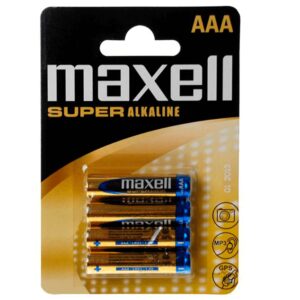 4 PILES AAA LR03 - MAXELL Piles, chargeurs & câbles 8 € sur AnVy.fr, le loveshop engagé