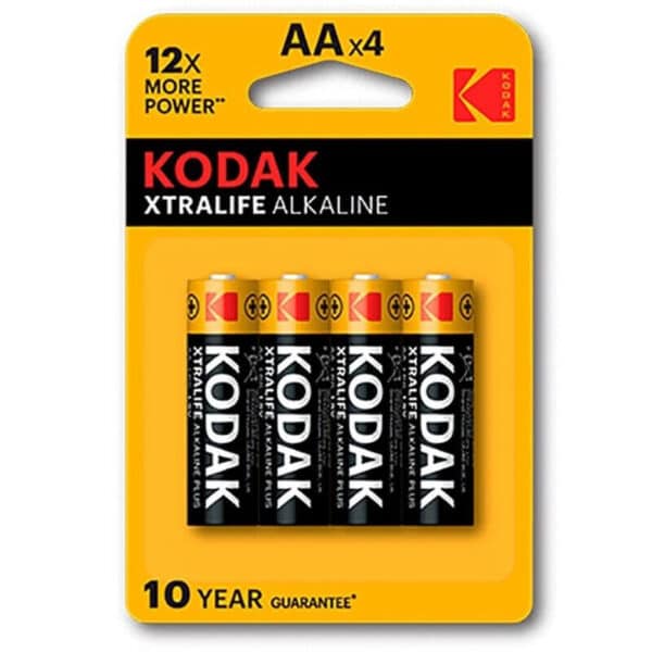 4 PILES ALCALINE KODAK XTRALIFE AA LR6 Piles, chargeurs & câbles 8 € sur AnVy.fr, le loveshop engagé