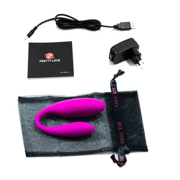 VIBRO POUR COUPLE RECHARGEABLE ROSE - PRETTY LOVE Sextoys double stimulation 62 € sur AnVy.fr, le loveshop engagé