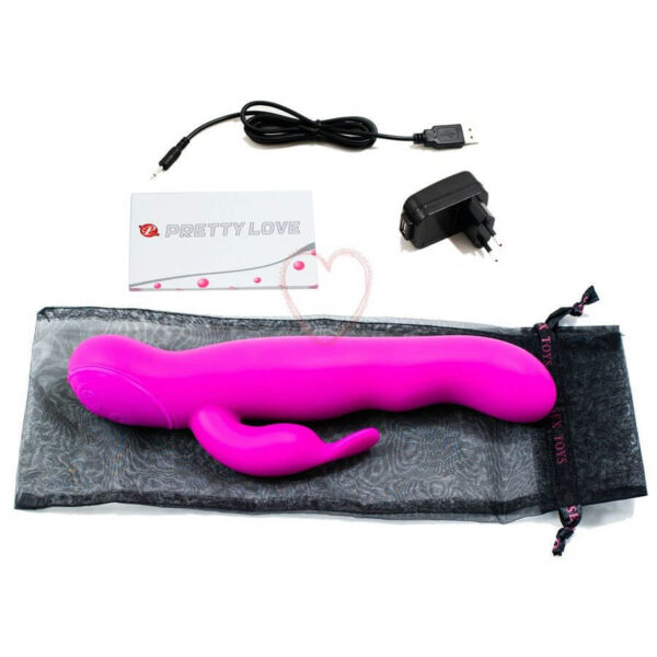 VIBRO RABBIT RECHARGEABLE EN SILICONE ROSE Sextoys Rabbit 80 € sur AnVy.fr, le loveshop engagé