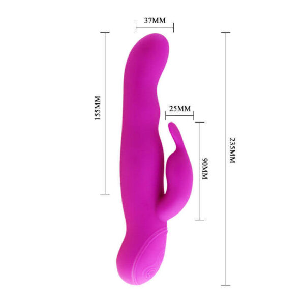 VIBRO RABBIT RECHARGEABLE EN SILICONE ROSE Sextoys Rabbit 80 € sur AnVy.fr, le loveshop engagé