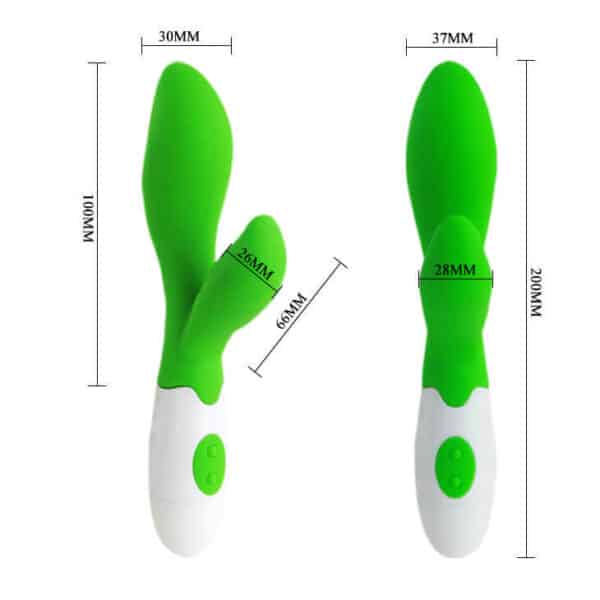 VIBRO RABBIT VERT OWEN - PRETTY LOVE Sextoys Rabbit 32 € sur AnVy.fr, le loveshop engagé