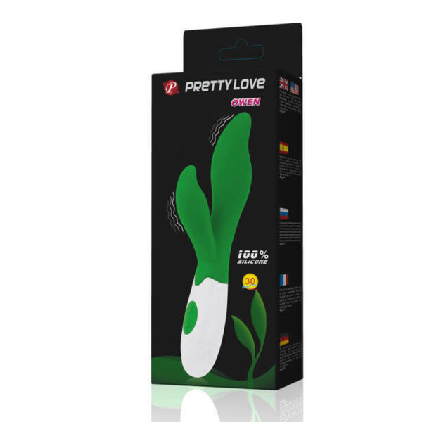 VIBRO RABBIT VERT OWEN - PRETTY LOVE Sextoys Rabbit 32 € sur AnVy.fr, le loveshop engagé