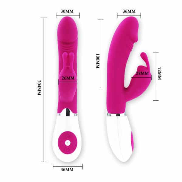 VIBRO RABBIT À PILES ROSE - PRETTY LOVE Sextoys Rabbit 37 € sur AnVy.fr, le loveshop engagé