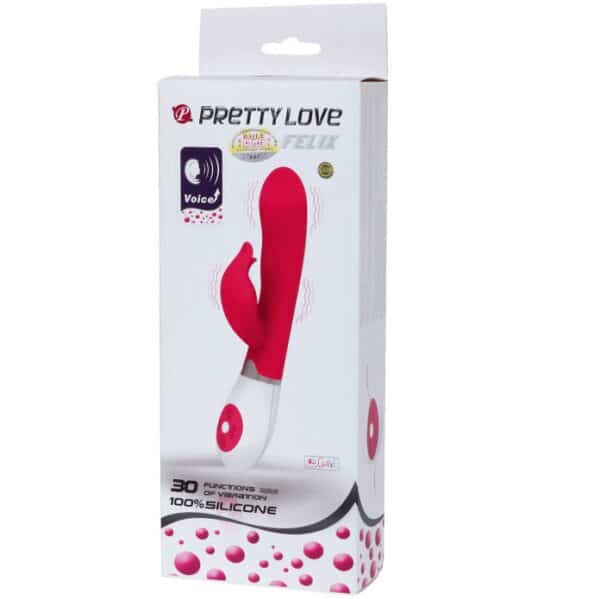 SEXTOY VIBRANT À LA VOIX FELIX - PRETTY LOVE Vibro rabbit à pile(s) 35 € sur AnVy.fr, le loveshop engagé