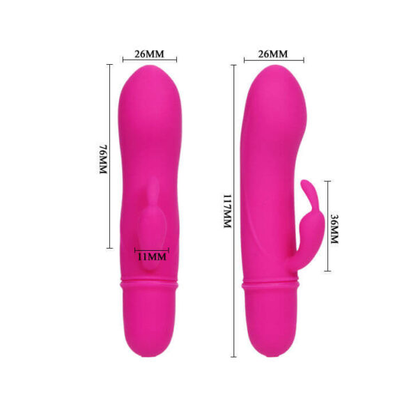 VIBRO RABBIT ROSE À PILE - PRETTY LOVE Sextoys Rabbit 20 € sur AnVy.fr, le loveshop engagé