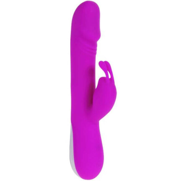 GODE LAPIN A PILES ROSE - PRETTY LOVE Vibro rabbit à pile(s) 34 € sur AnVy.fr, le loveshop engagé