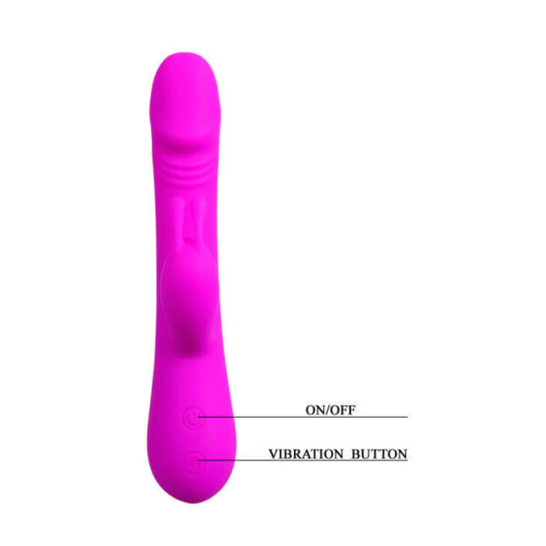 GODE LAPIN VIBRANT À PILES ROSE - PRETTY LOVE Vibro rabbit à pile(s) 33 € sur AnVy.fr, le loveshop engagé