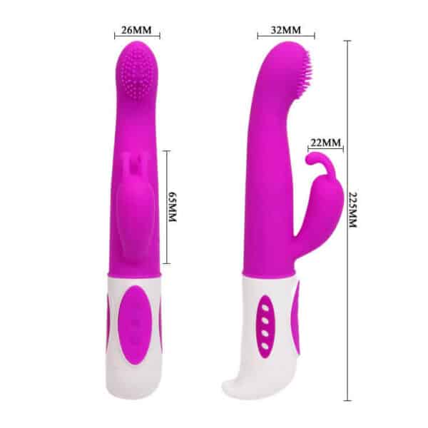 VIBRATEUR LAPIN À PILES ROSE - PRETTY LOVE Sextoys Rabbit 37 € sur AnVy.fr, le loveshop engagé