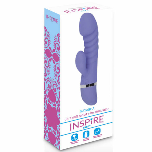 SEXTOY LILA EN SILICONE DOUX A PILES - INSPIRE Vibro rabbit à pile(s) 70 € sur AnVy.fr, le loveshop engagé