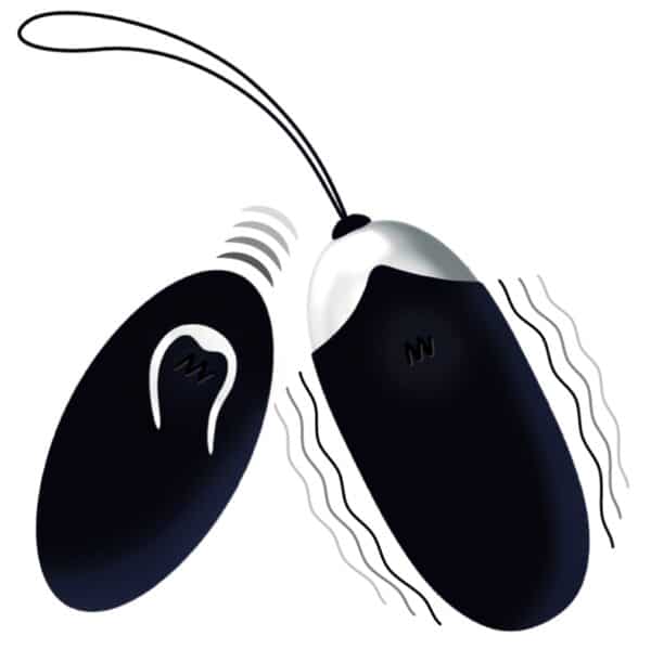 OEUF COQUIN RECHARGEABLE ET TÉLÉCOMMANDÉ NOIR Oeufs coquins rechargeables 67 € sur AnVy.fr, le loveshop engagé