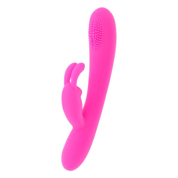 SEXTOY RABBIT ROSE RECHARGEABLE EN SILICONE Godes rabbit rechargeables 86 € sur AnVy.fr, le loveshop engagé