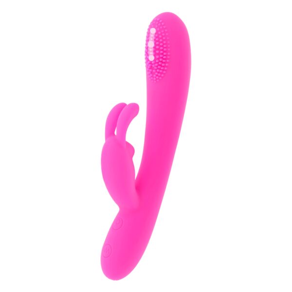 SEXTOY RABBIT ROSE RECHARGEABLE EN SILICONE Godes rabbit rechargeables 86 € sur AnVy.fr, le loveshop engagé