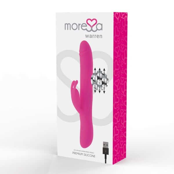 SEXTOY LAPIN ROTATIF RECHARGEABLE ROSE - MORESSA Sextoys rabbit rotatifs 90 € sur AnVy.fr, le loveshop engagé