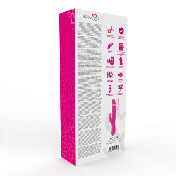 SEXTOY LAPIN ROTATIF RECHARGEABLE ROSE - MORESSA Sextoys rabbit rotatifs 90 € sur AnVy.fr, le loveshop engagé