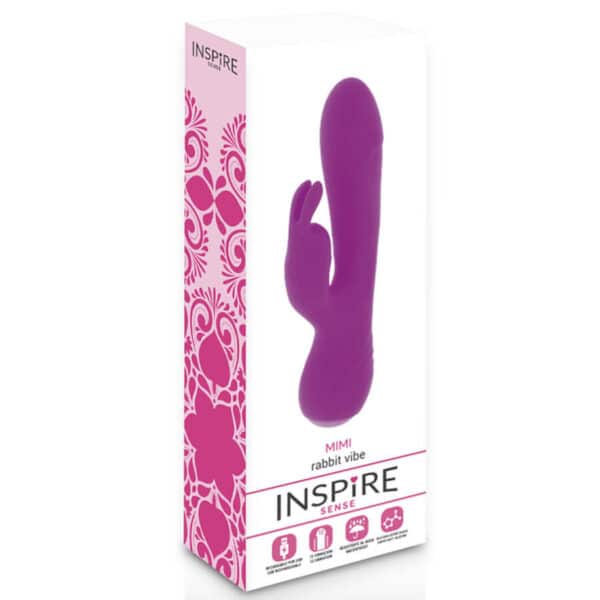 VIBROMASSEUR RABBIT VIOLET ÉTANCHE - INSPIRE Sextoys rabbit rechargeables 76 € sur AnVy.fr, le loveshop engagé