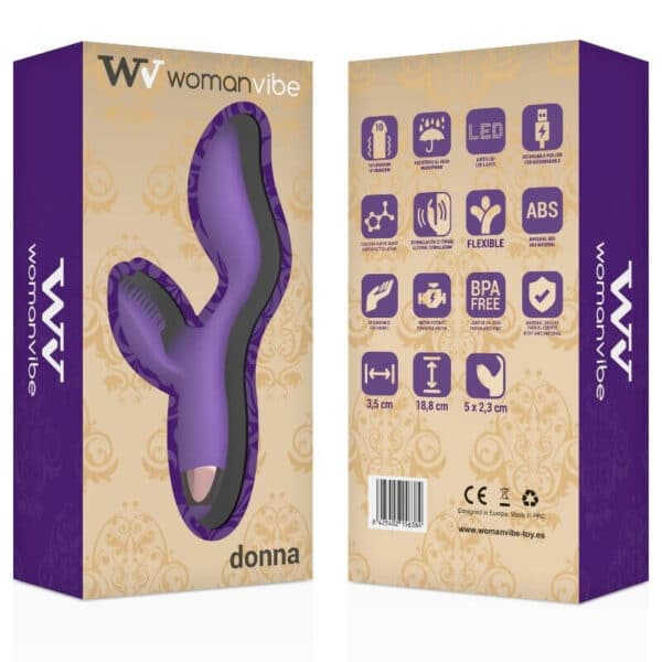 GODE RABBIT RECHARGEABLE VIOLET - WOMANVIBE Godes rabbit rechargeables 52 € sur AnVy.fr, le loveshop engagé