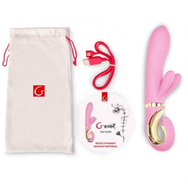 VIBROMASSEUR RABBIT À POIGNÉE ROSE - FUNTOYS Godes rabbit à poignée 100 € sur AnVy.fr, le loveshop engagé