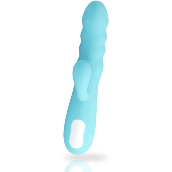 VIBRATEUR ROTATIF TURQUOISE EIFFEL - MIA Sextoys rabbit rotatifs 67 € sur AnVy.fr, le loveshop engagé