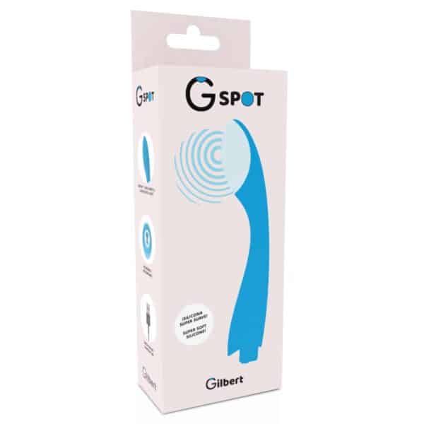 VIBROMASSEUR DESIGN ET RECHARGEABLE BLEU - GSPOT Vibro point-G 45 € sur AnVy.fr, le loveshop engagé