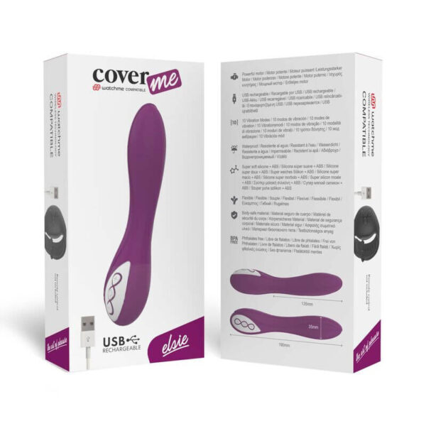 VIBROMASSEUR CLASSIQUE RECHARGEABLE VIOLET - COVERME Vibromasseurs 49 € sur AnVy.fr, le loveshop engagé