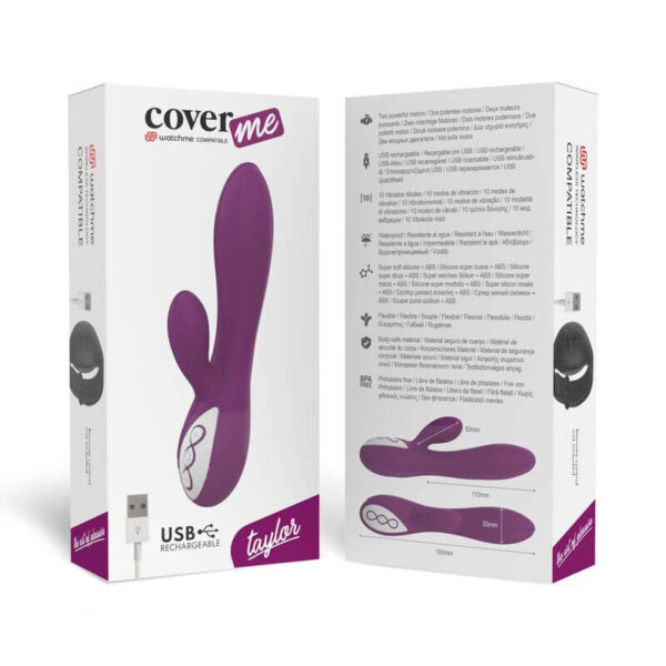 VIBROMASSEUR RABBIT RECHARGEABLE VIOLET - COVERME Sextoys Rabbit 49 € sur AnVy.fr, le loveshop engagé