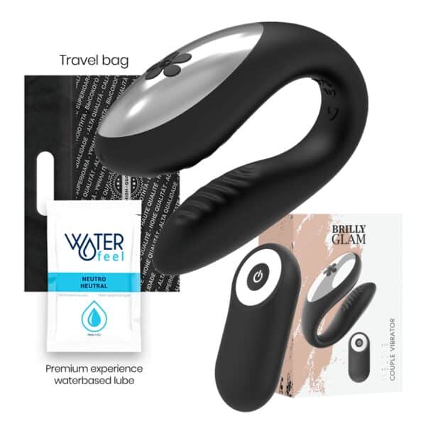 VIBROMASSEUR POUR COUPLE NOIR RECHARGEABLE Sextoys pour couple 55 € sur AnVy.fr, le loveshop engagé