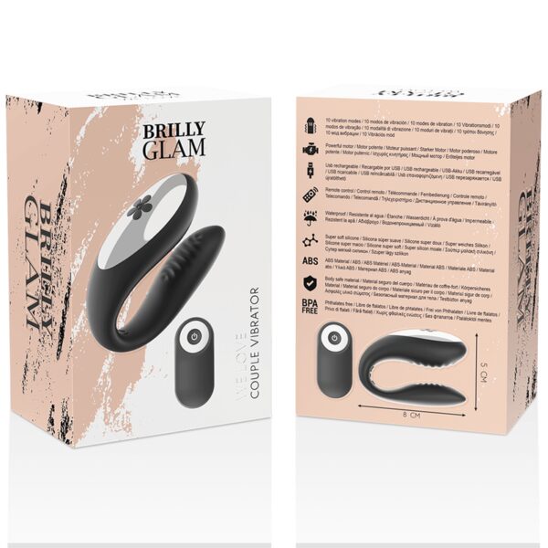 VIBROMASSEUR POUR COUPLE NOIR RECHARGEABLE Sextoys pour couple 55 € sur AnVy.fr, le loveshop engagé