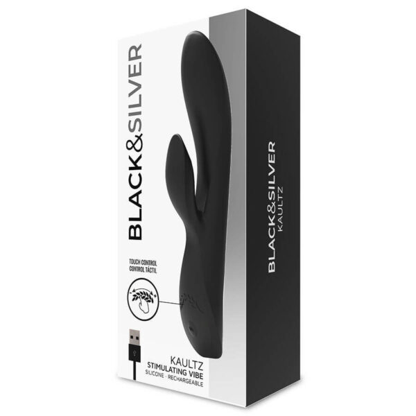 SEXTOY RABBIT FLEXIBLE ET RECHARGEABLE - BLACK&SILVER Sextoys rabbit rechargeables 55 € sur AnVy.fr, le loveshop engagé