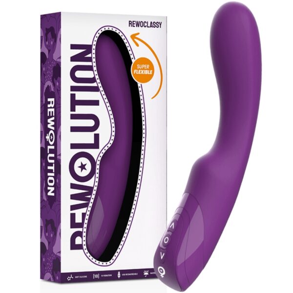 VIBRO CLASSIQUE FLEXIBLE EN SILICONE VIOLET - REWOLUTION Vibromasseurs 56 € sur AnVy.fr, le loveshop engagé