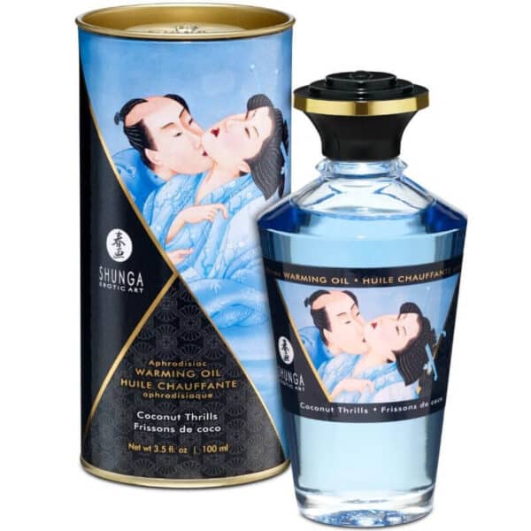 HUILE CHAUFFANTE À LA NOIX DE COCO 100ML - SHUNGA Massages érotiques 27 € sur AnVy.fr, le loveshop engagé