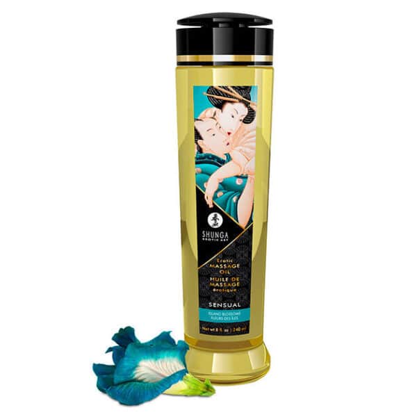 HUILE DE MASSAGE ÉROTIQUE SENSUELLE 240ML - SHUNGA Huiles massage coquines 27 € sur AnVy.fr, le loveshop engagé