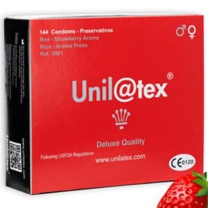 PACK DE 144 CAPOTES À LA FRAISE - UNILATEX Preservatifs 34 € sur AnVy.fr, le loveshop engagé