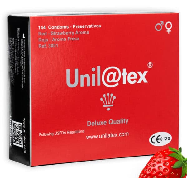 PACK DE 144 CAPOTES À LA FRAISE - UNILATEX Preservatifs 34 € sur AnVy.fr, le loveshop engagé