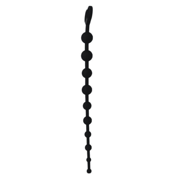 CHAPELET ANAL NOIR EN SILICONE 34CM - INTENSE Plaisir anal 26 € sur AnVy.fr, le loveshop engagé