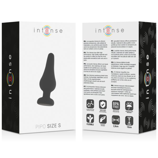 PLUG ANAL NOIR EN SILICONE DE 9.8 CM - INTENSE Plugs anal classiques 27 € sur AnVy.fr, le loveshop engagé