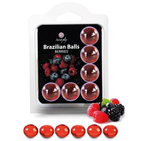 6 BOULES BRÉSILIENNES GOÛT FRUITS ROUGES Balles brésiliennes 13 € sur AnVy.fr, le loveshop engagé