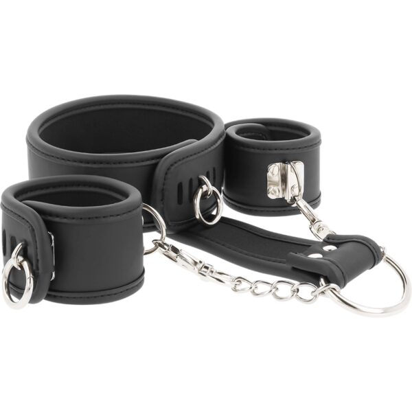 ATTACHES COU ET MAINS EN CUIR VEGAN - FETISH BDSM 37 € sur AnVy.fr, le loveshop engagé